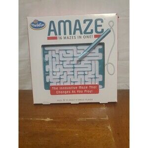 Amaze ThinkFun Moveable Maze Logic Game Puzzle Brainteaser W/ Instructions EUC